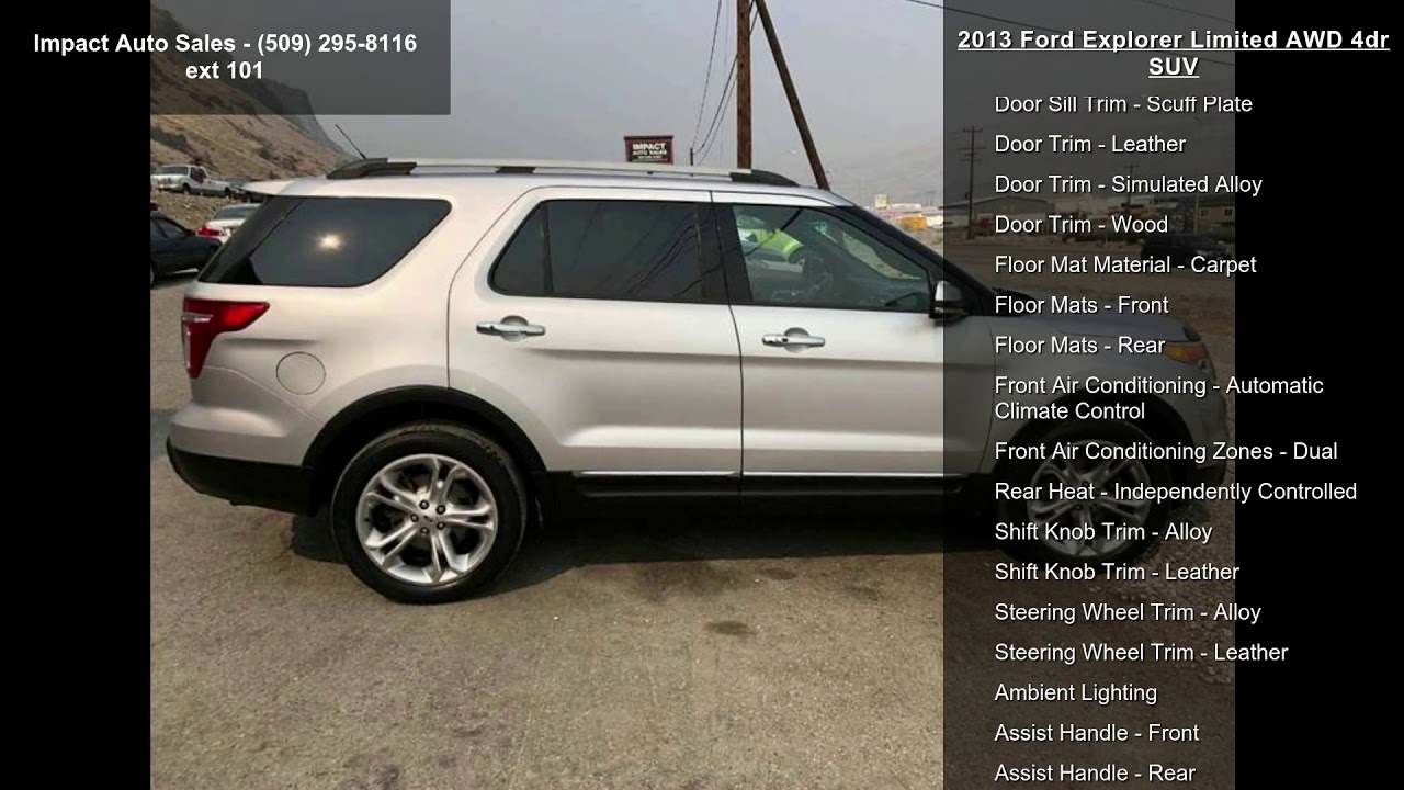 2013 Ford Explorer Limited Awd 4dr Suv Youtube