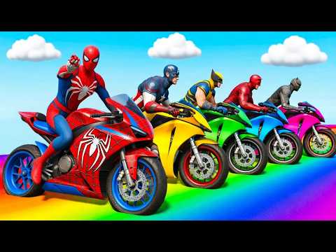 الرجل العنكبوت انقاذ باتمان Spider-Man Rescue batman vs iron man vs venom funny Game GTA 5 superhero