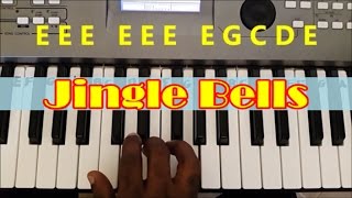 How To Play Jingle Bells. Easy Piano Keyboard Tutorial chords