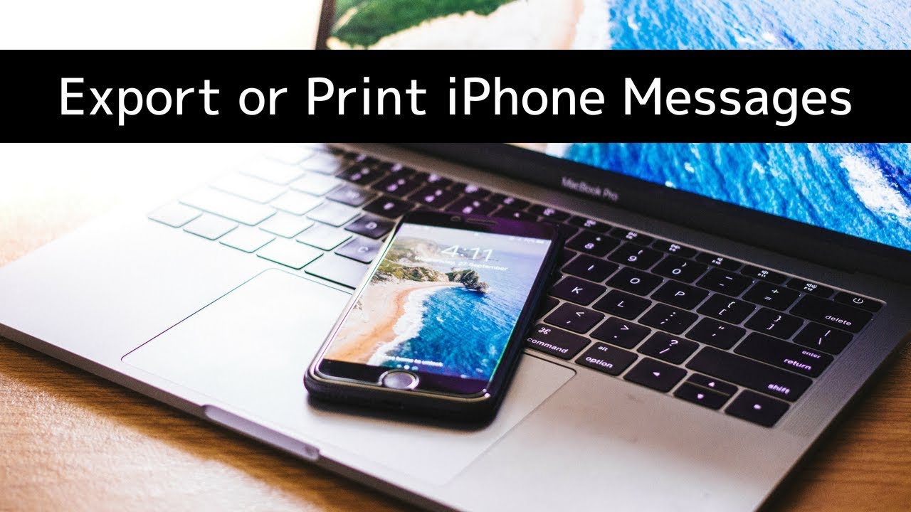 how to print text transcript from iphone