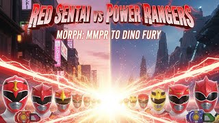 Red Rangers Full MORPH Evolution | Super Sentai vs Power Rangers | MMPR–Dino Fury 🔥