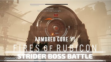 Armored Core Vi: Fires Of Rubicon - Destroy the Weaponized Mining Ship Strider [Boss Battle]