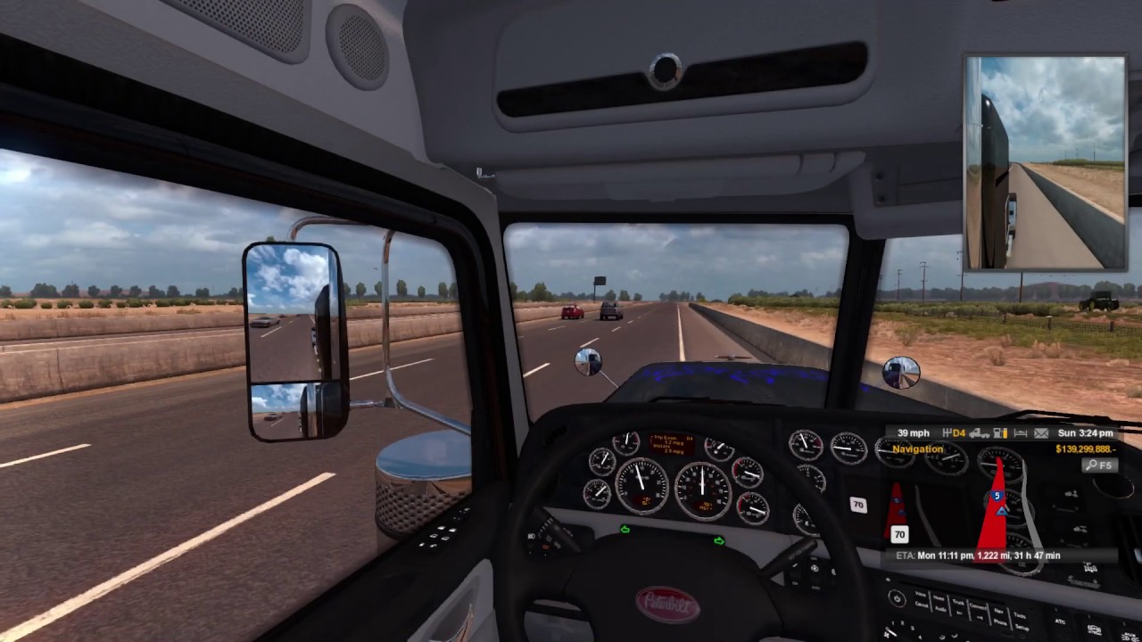 American Truck Simulator Timelapse Hornbrook, Ca to San Diego, Ca YouTube