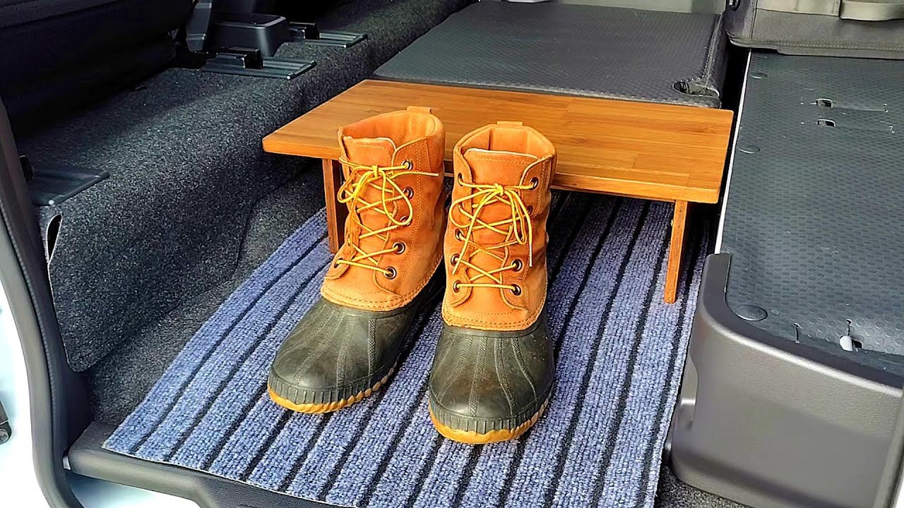 【アトレーRS 4WD】後部座席を取り外して玄関を作る。間接照明の紹介。Removing a Backseat to Create Entrance. Indirect Lighting