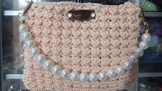 cara membuat tas rajut slingbag.how to make a simple crochet bag .slingbag.crochet for beginner