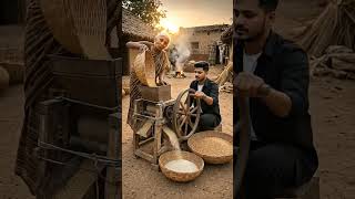 😱गेहूं पीसने का अनोखा उपाय🤔#ai training #AI video #ai short video #ai viral video #Reactjun