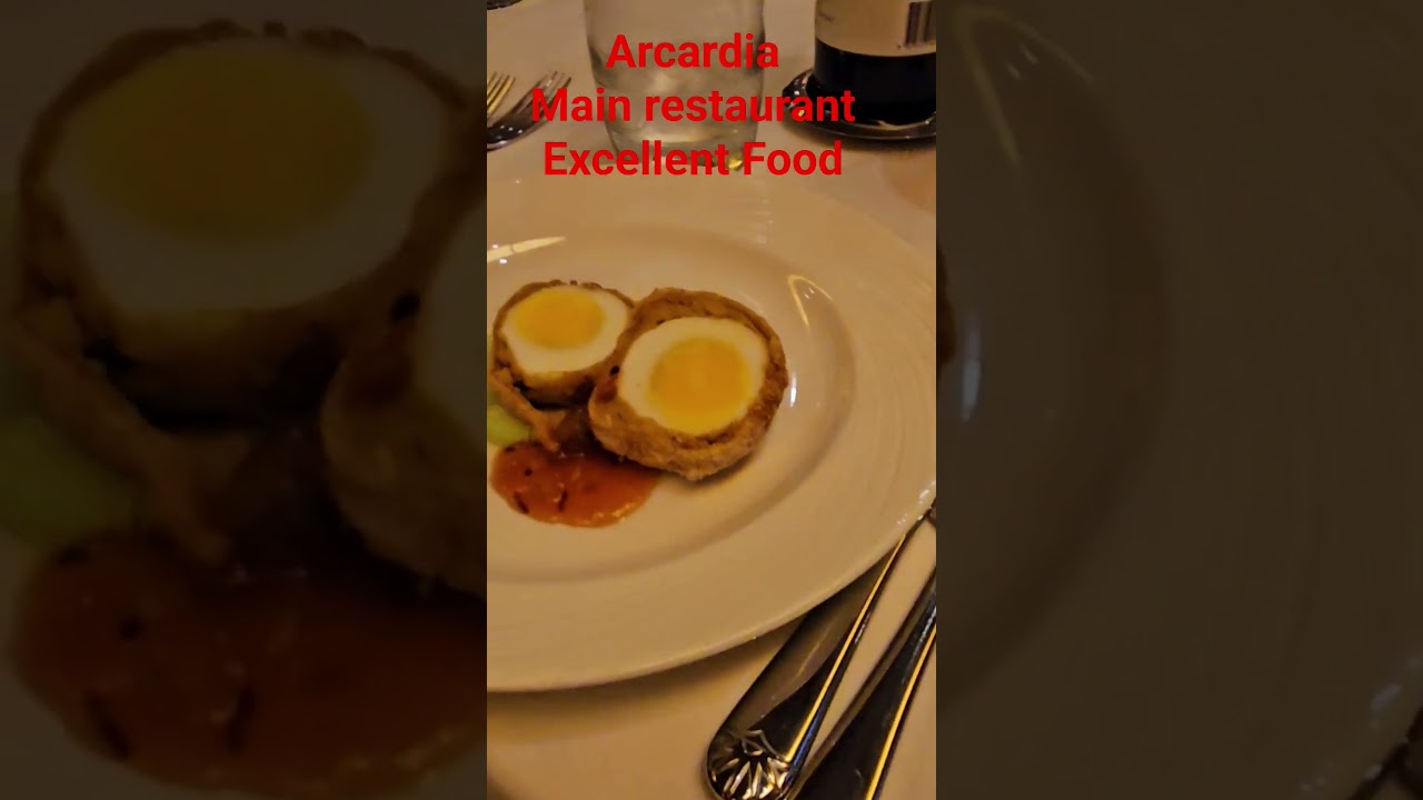 P and O Arcadia main restaurant food was excellent #newyoutuber #hayleyincornwall #pocruise #cruise