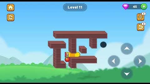 Hungry Worm - Greedy Worm. Level 11. Walkthrough.