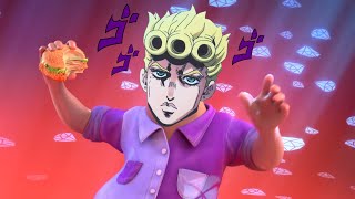 grubhub ad but with giorno's theme | random meme post #11