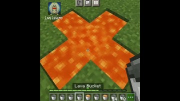 how to make INFINITE lava source in Minecraft || endless source of lava || #shots #prank