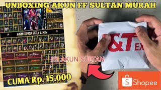 UNBOXING AKUN FF DI SHOPEE DEMI APA!? DAPAT AKUN SULTAN PARAH!! | BELI AKUN FF DI SHOPEE