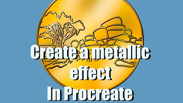 How to create a metallic coin in Procreate on the iPad