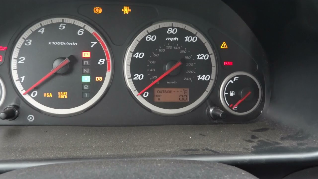 How To Reset Maintenance Required Light on a Honda CR-V - YouTube