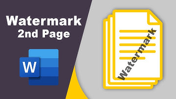 how to add watermark on second page in Microsoft word 2016