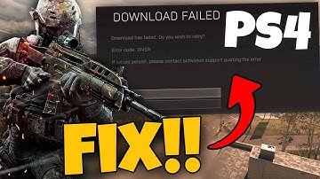 How to fix call of duty warzone error code diver (error code 6) on ps4