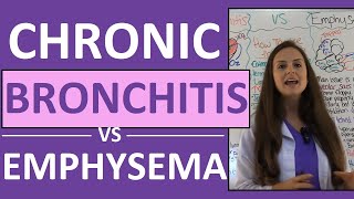 Chronic Bronchitis vs Emphysema Pathophysiology, Treatment, Nursing, Symptoms | COPD NCLEX Review