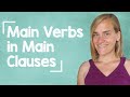 German Lesson (66) - Word Order - Part 1: Position of Main Verbs in Main Clauses - A1/A2