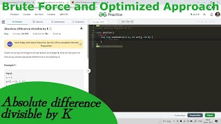 Absolute difference divisible by K | GFG POTD | Easy Explanation | Hindi | Hashing | Dry Run