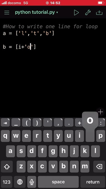 Python | How to write one line for loop - YouTube
