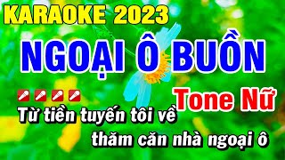 Karaoke Ngoại Ô Buồn Tone Nữ Nhạc Sống Hay Nhất | Hoài Phong Organ