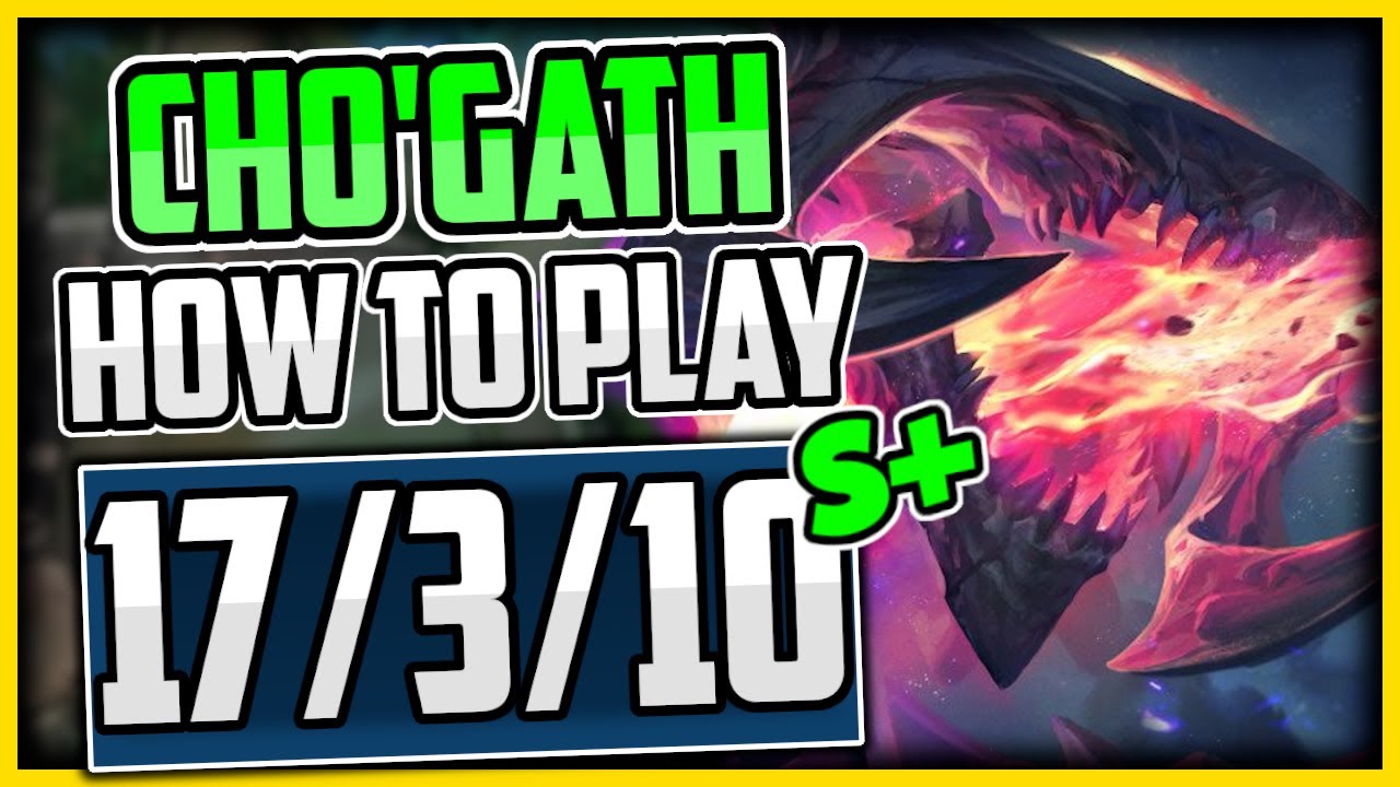HOW TO PLAY CHO'GATH Best Build & Runes Cho'Gath Commentary Guide