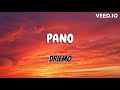 Driemo- Pano (Lyrics)