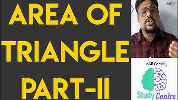 WORKSHOP CALCULATION & SCIENCE | AREA OF TRIANGLE | PART- II| MENSURATION | NSQF LEVEL-5 |