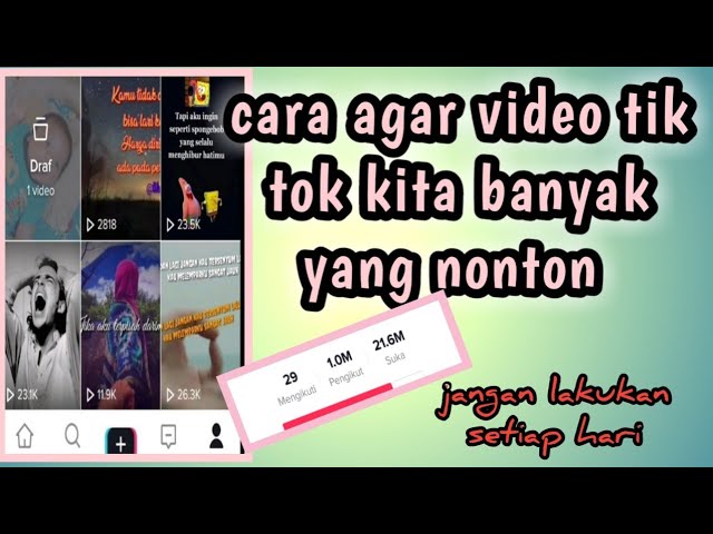 cara agar video tik tok kita banyak yang nonton/masuk beranda class=