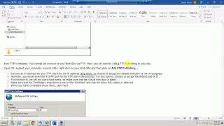 Installing FTP on Windows Server 2008 R2