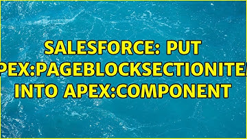 Salesforce: Put apex:pageBlockSectionItem into apex:component