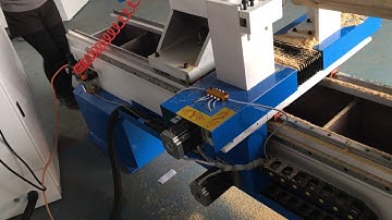 Baseball bat wood turning cnc lathe with double cutters test video