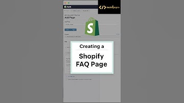 Creating a Shopify FAQ Page - Step-by-Step Guide!