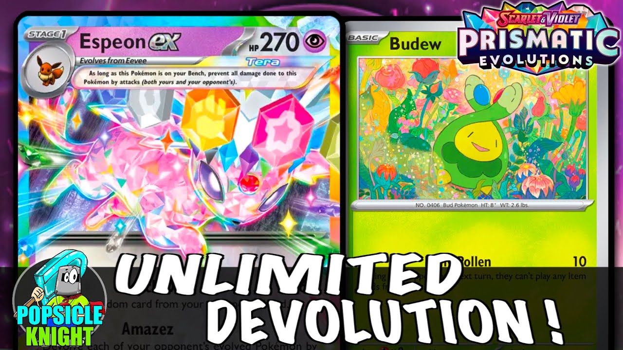 ESPEON ex : Ultimate Setup Disruption ! Unlimited Devolution ! PTCGL Gameplay (PRISMATIC EVOLUTIONS) ESPEON ex : Ultimate Setup Disruption ! Unlimited Devolution ! PTCGL Gameplay (PRISMATIC EVOLUTIONS)