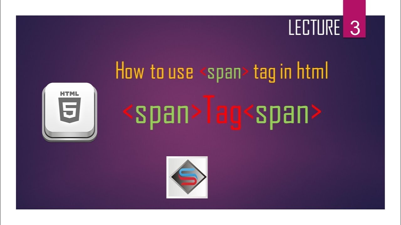 span tag in html | (span tag) - YouTube