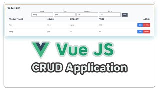 VueJS CRUD with Tailwindcss UI | Dynamic Data Show In Table | VUE JS Tutorial