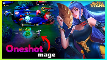 New mage Titan Yue gameplay video | Clash of titans | ghostop cot moba