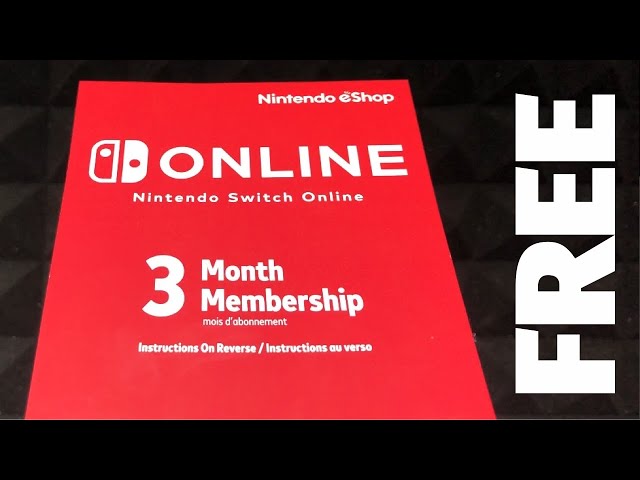 How to Redeem Nintendo Switch Online 3 Month Membership Code - YouTube