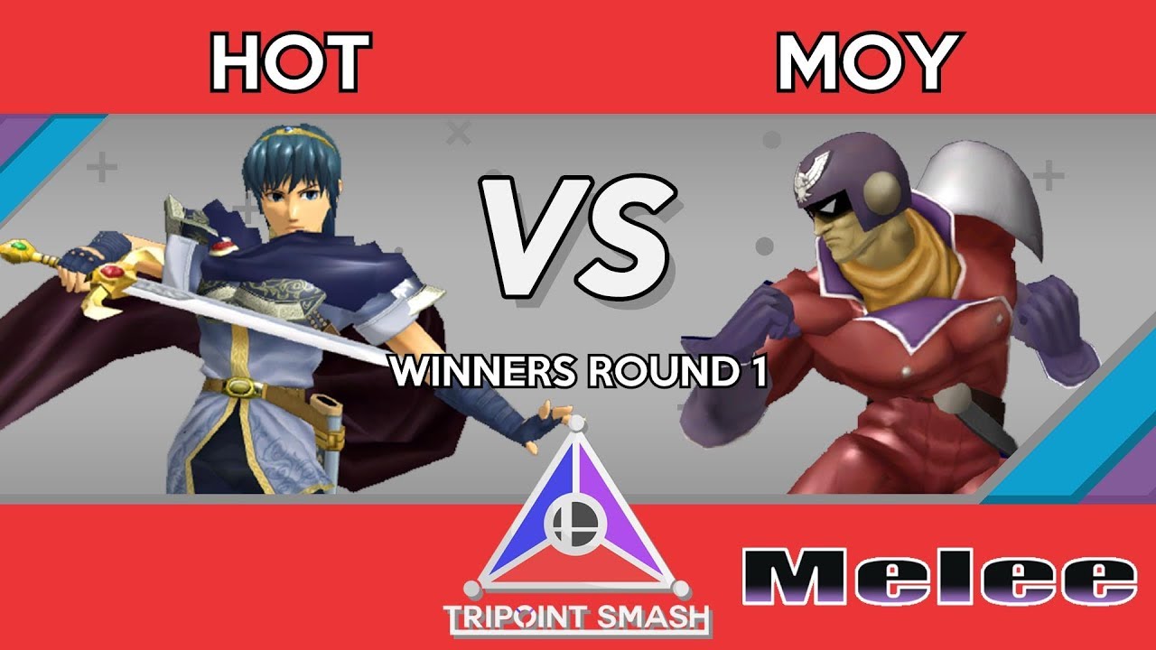 Tripoint Smash 38 - Winners Round 1 - Hot (Marth) Vs. Moy (Captain Falcon) - YouTube