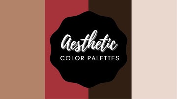 AESTHETIC COLOR PALETTES WITH IT