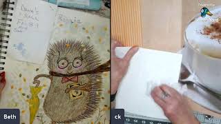 Paint a long Hedge Hog with Coleen @BethSchuler