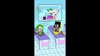 Baby batman vs Baby joker Bowser12345 #joker #batman #teentitansgo #shorts
