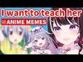 AZKi Wants to Teach Japanese Anime Memes to Biboo【Hololive】