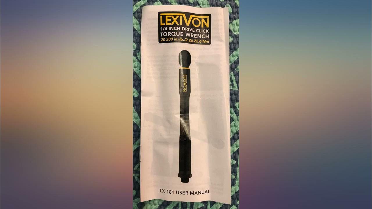 LEXIVON Inch Pound Torque Wrench 1//4Inch Drive 20200 inlb//2.26