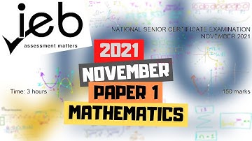2021 november ieb maths paper 1 full memo