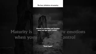 Courage VS Maturity 😳 ❗#shorts #viral #quotivex #mindset
