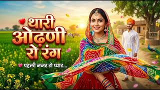 थारी ओढ़णी रो रंग ❤️ | New Rajasthani Love Song 2026 | Marwadi Romantic Song | Official Music Video screenshot 2