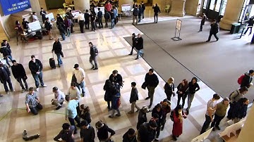 Bio-inspired robotics class Exhibition at the building 7 lobby of MIT