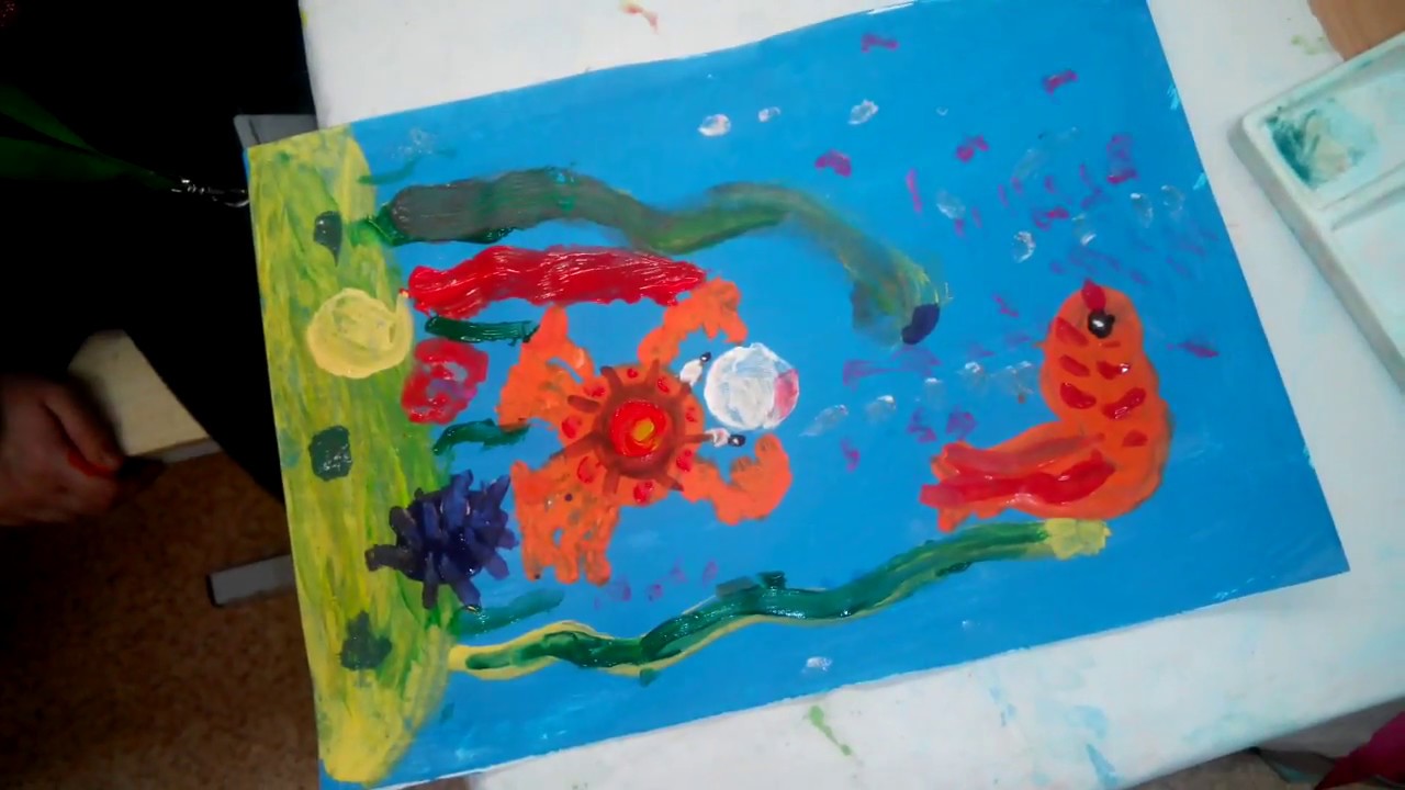 ⁣дети рисуют морских обитателей часть 2 Creativity & Art of Olga Mishina