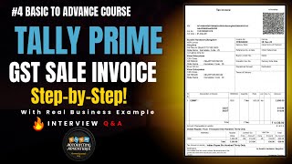 #4 GST Sales Invoice kaise banayein Tally Prime mein? | Step-by-Step Guide 2025 #tallyprime #gst