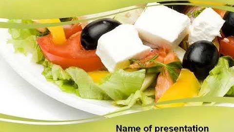 Greek Salad PowerPoint Template by PoweredTemplate.com